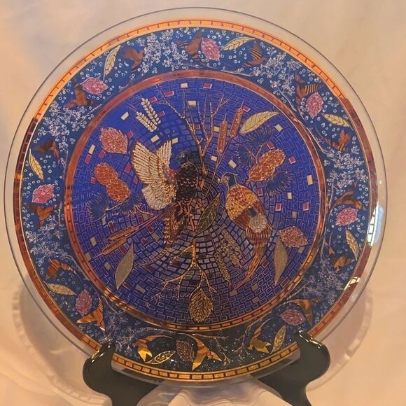 Vintage Houze Art Glass Decorative Mosaic Plate.Excellent Cond! - Picture 4 of 10